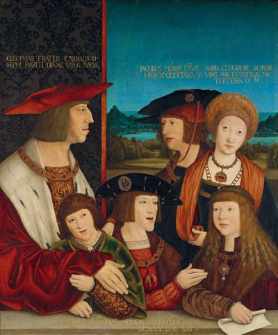 Emperor Maximilian I with His Family by Bernhard Strigel